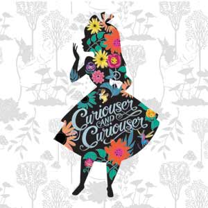 Disney Alice in Wonderland (animated) Silhouette Curiouser and Curiouser Xbox 360 (Includes HDD) Skin